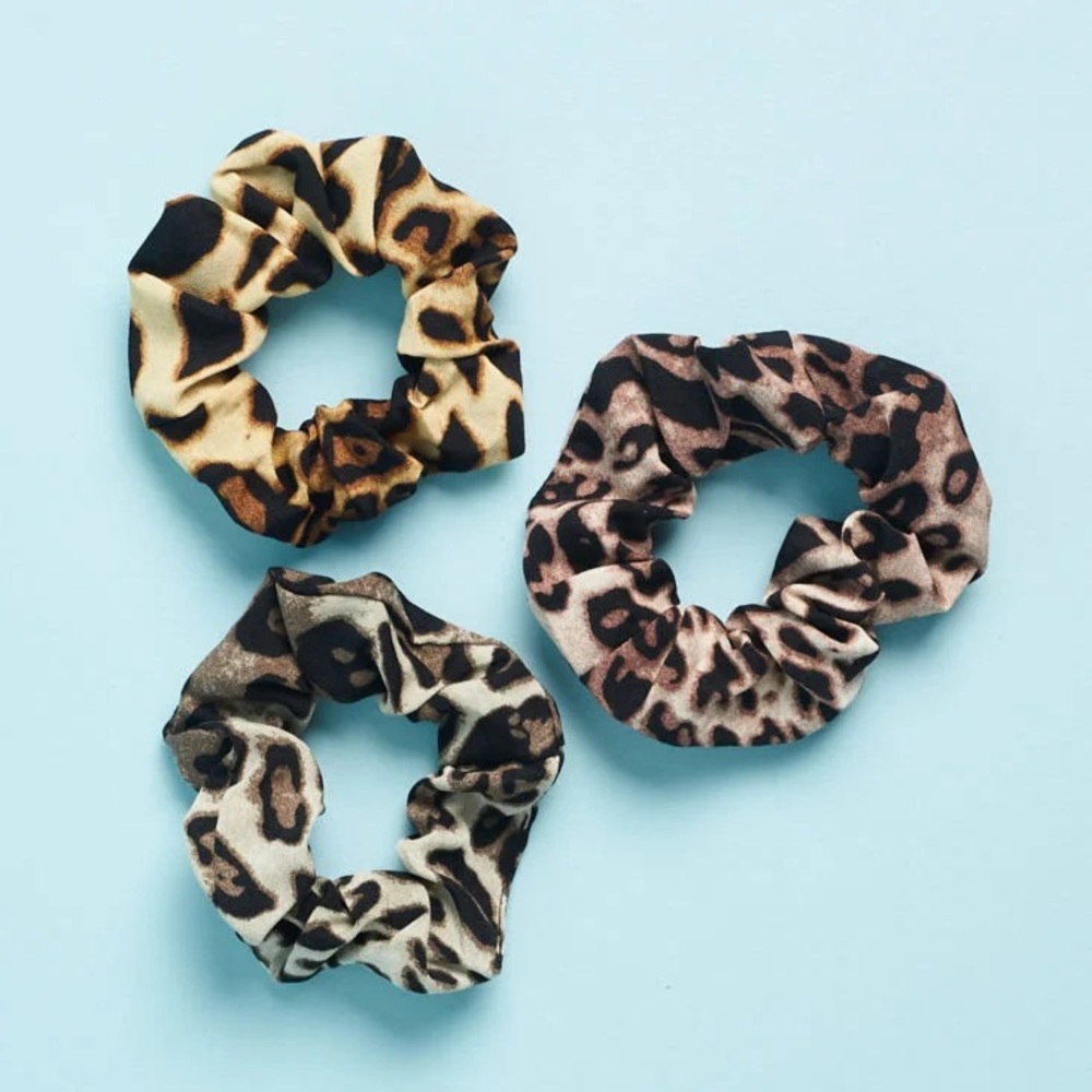 nOir Jewelry Ombre Leopard Scrunchies 3